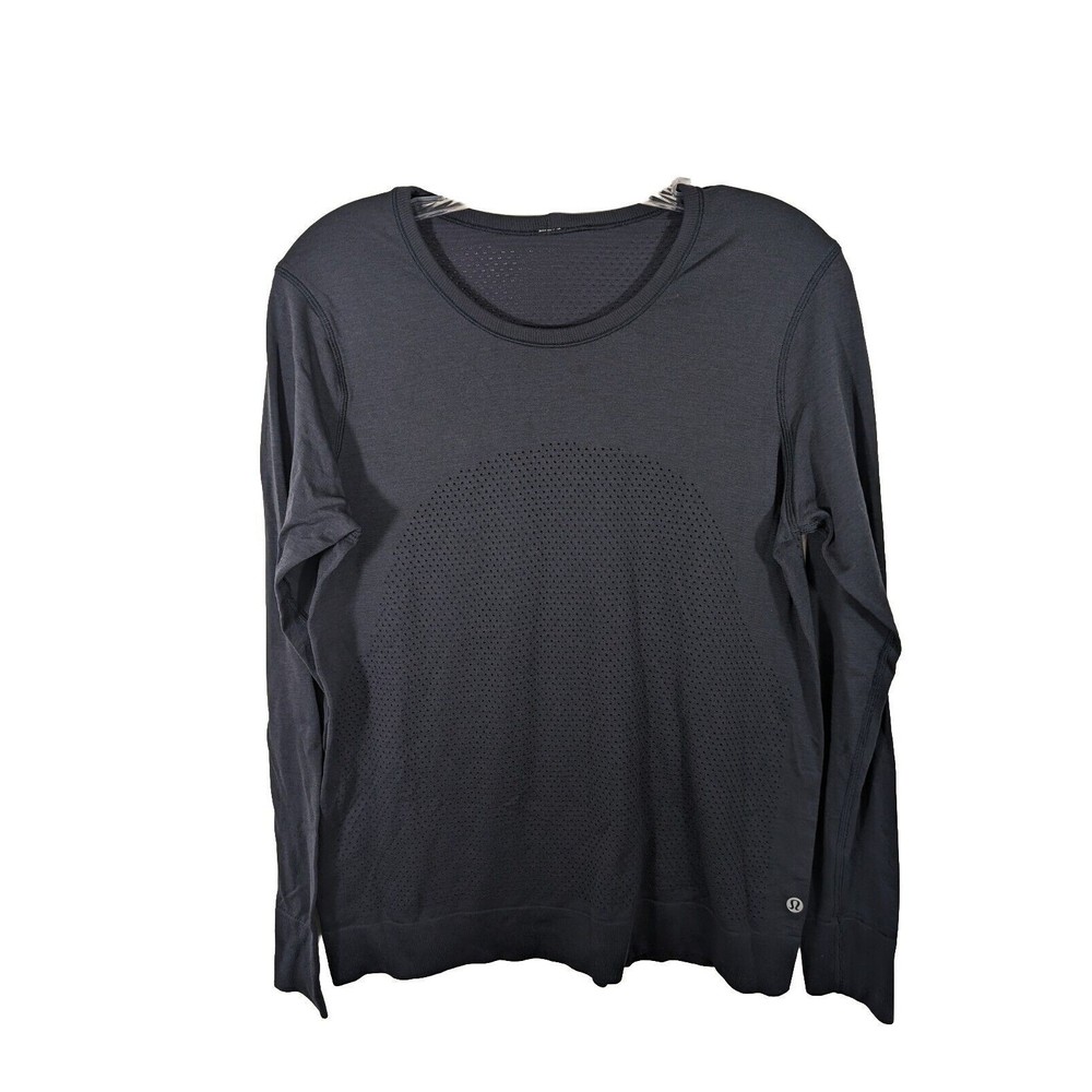 Lululemon Small Navy Blue  Mesh Long Sleeve Top